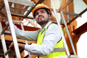 A man in hard hat tackling the high-risk industries' safety challenge with Field1st