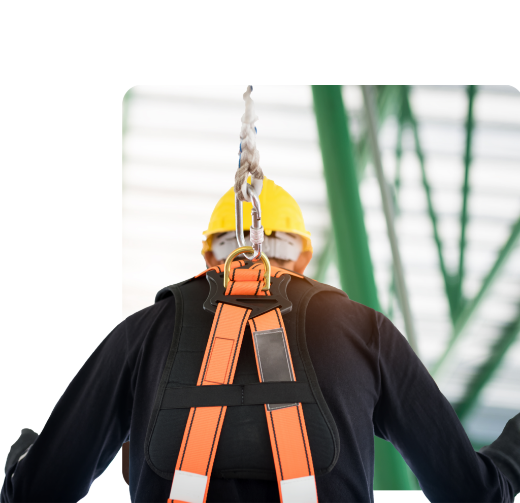 man in safety gear