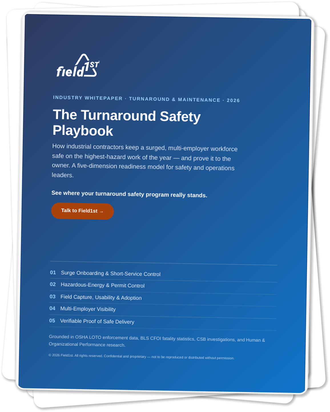 The Turnaround Safety Playbook report cover